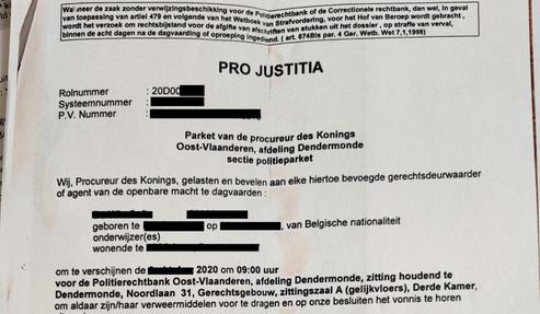 Wat gebeurt er als je niet komt opdagen voor de politierechtbank?